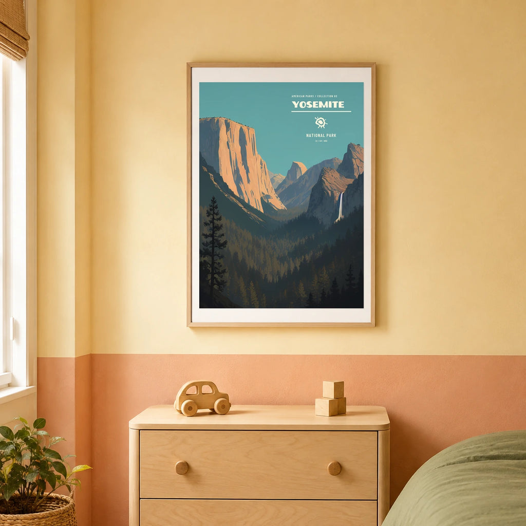 Poster Yosemite National Park, chambre familiale