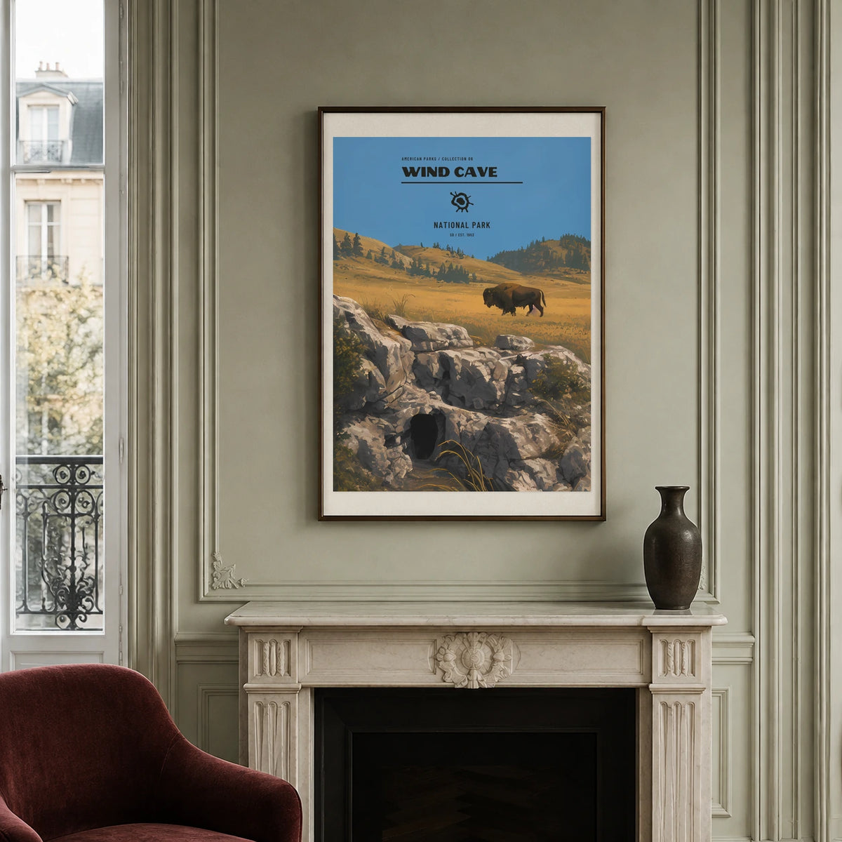 Poster Wind Cave National Park, appartement parisien