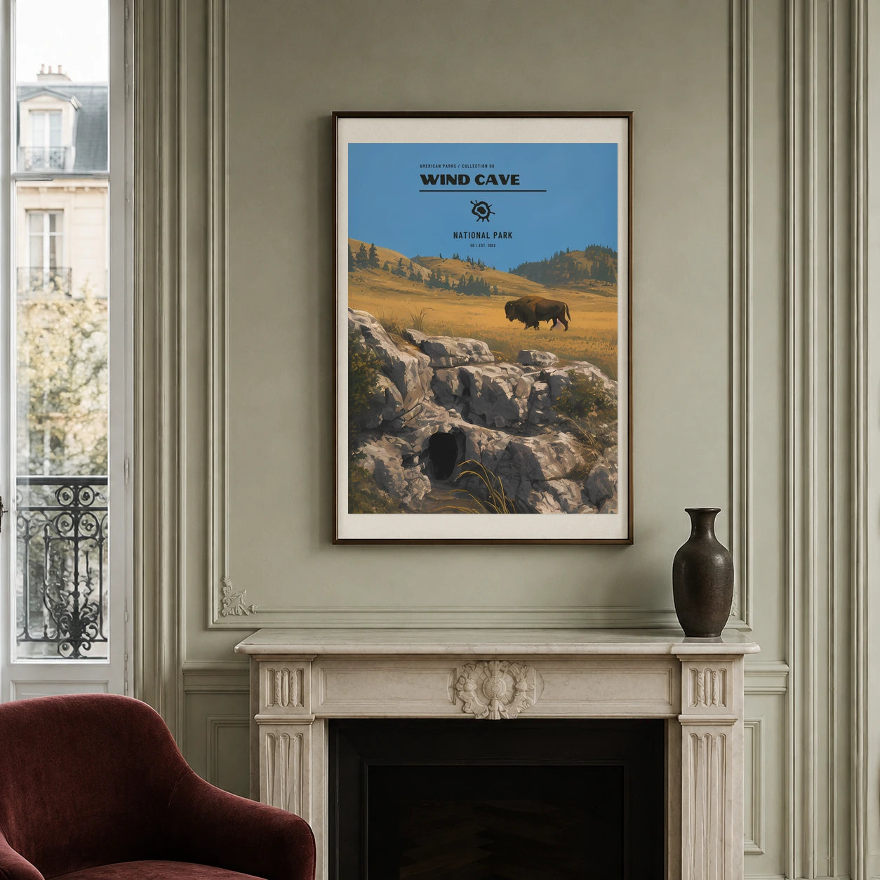 Poster Wind Cave National Park, appartement parisien