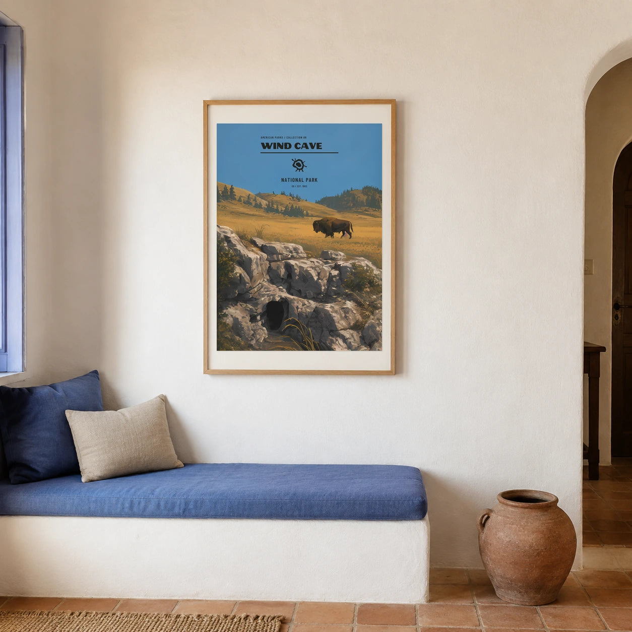 Poster Wind Cave National Park, maison mediterraneenne