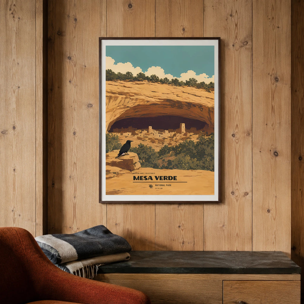 Poster Mesa Verde National Park, chalet contemporain