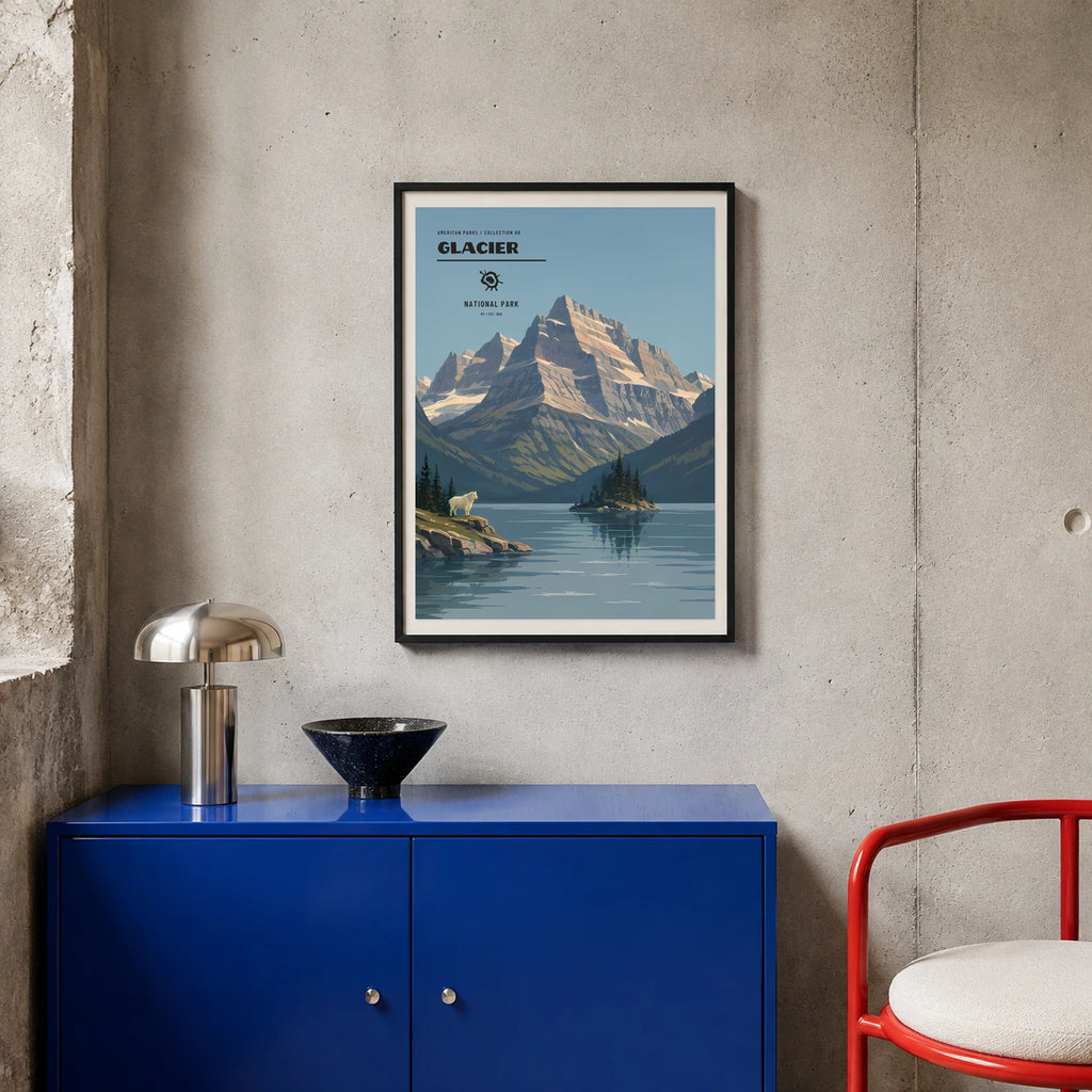 Poster Glacier National Park, atelier colore