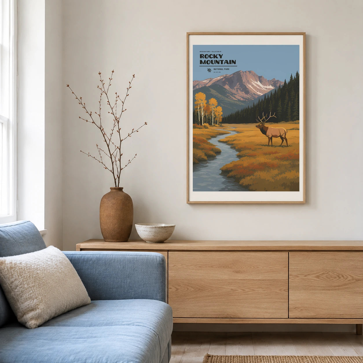 Poster Rocky Mountain National Park, salon scandinave