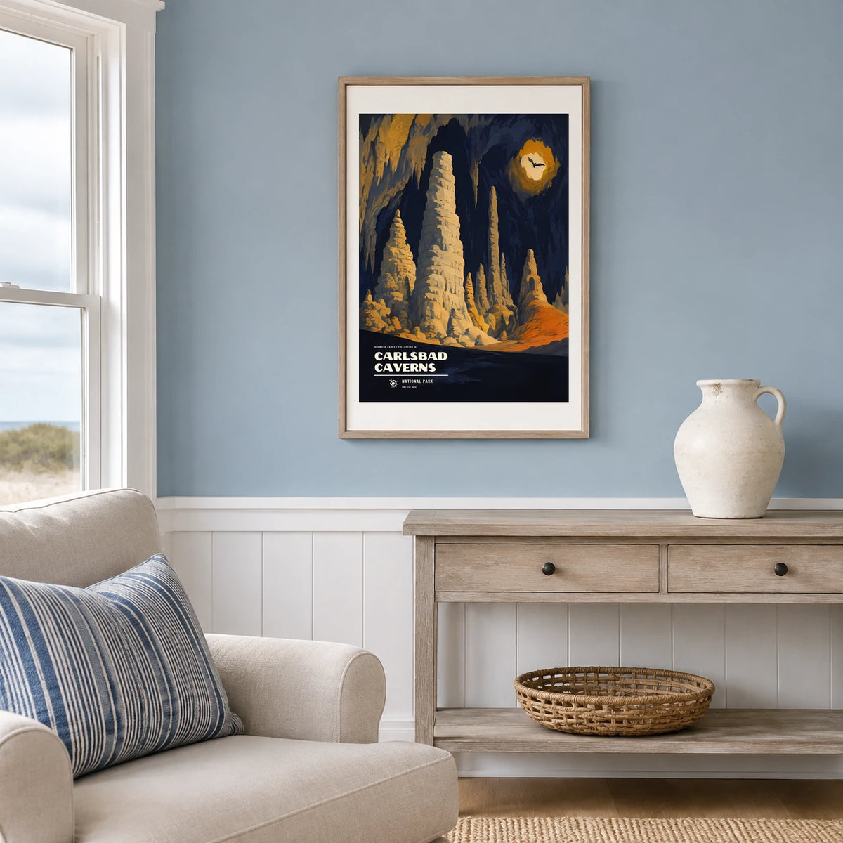 Poster Carlsbad Caverns National Park, maison bord de mer
