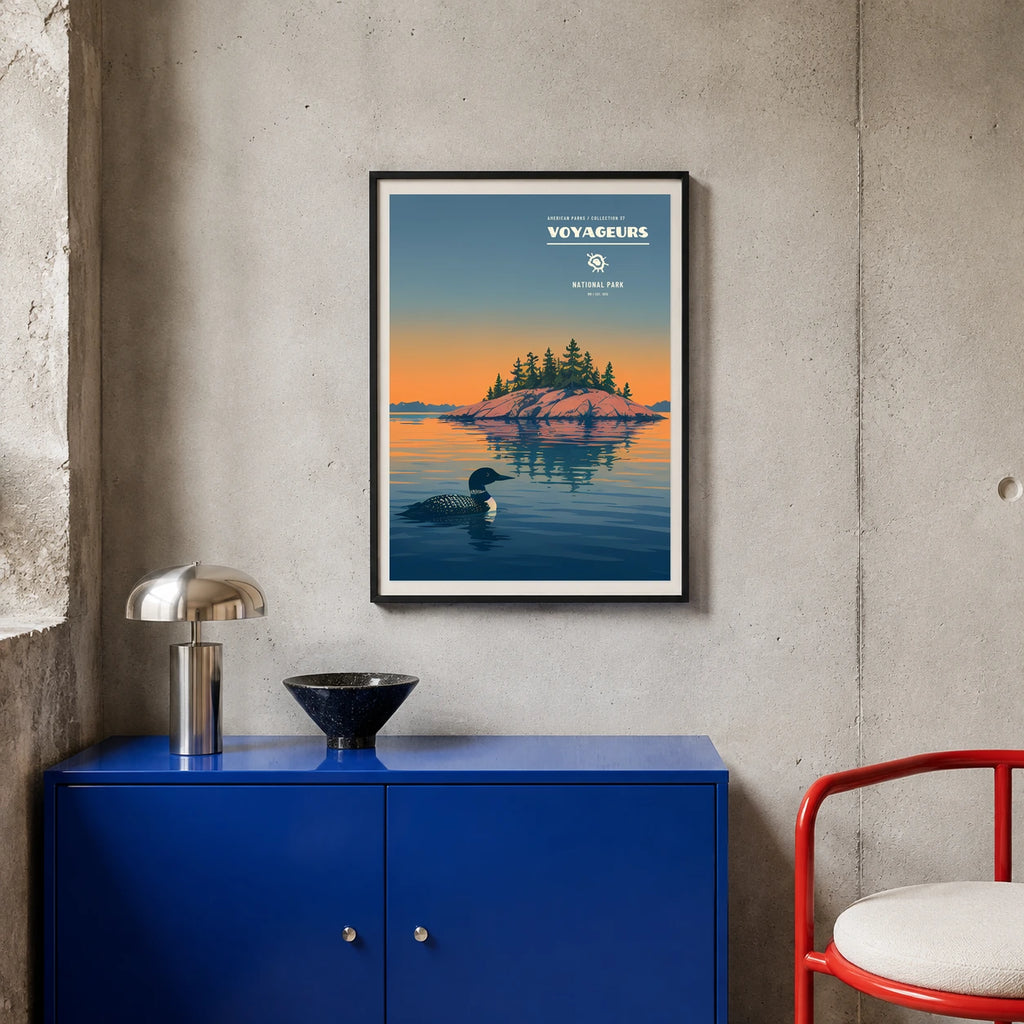Poster Voyageurs National Park, atelier colore