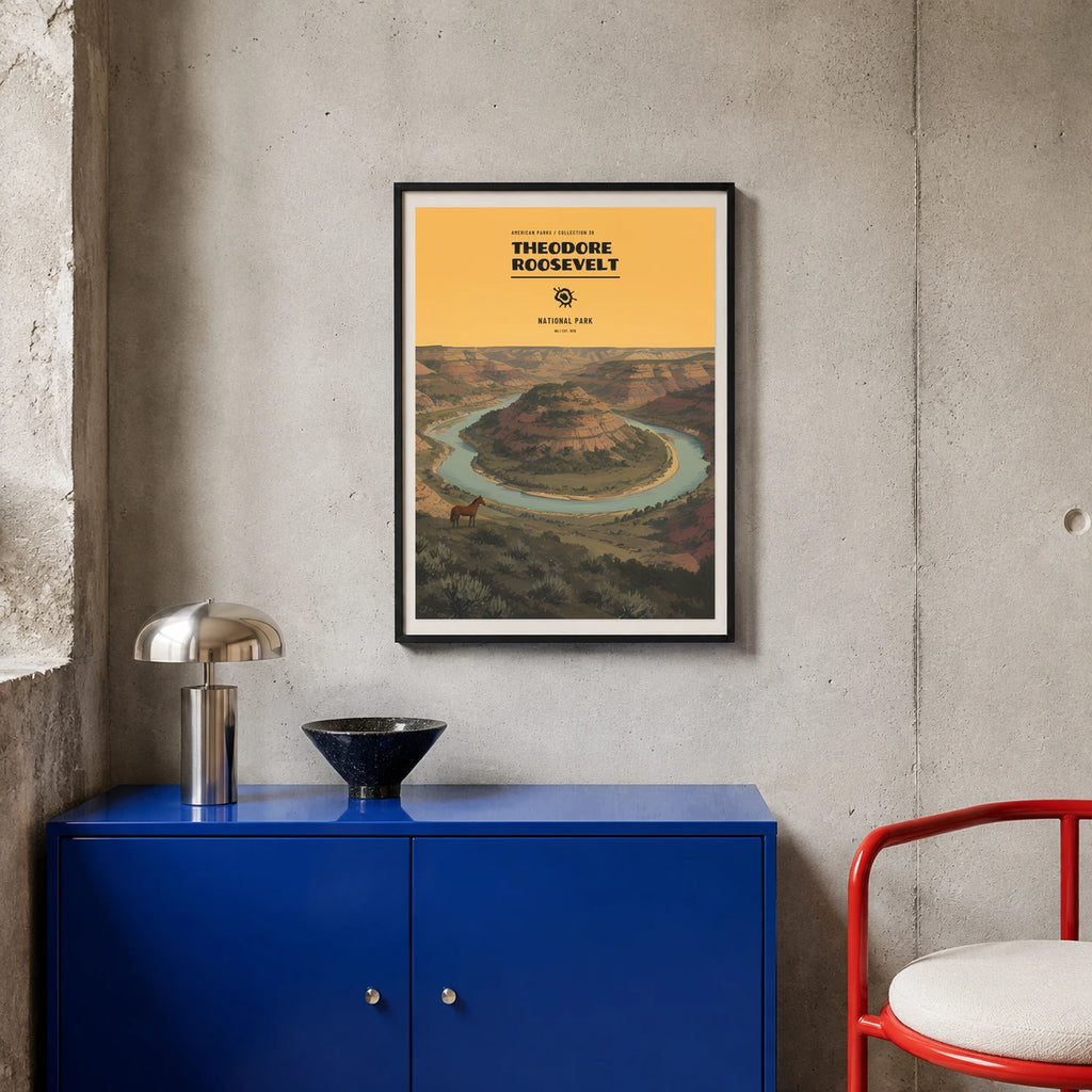 Poster Theodore Roosevelt National Park, atelier colore