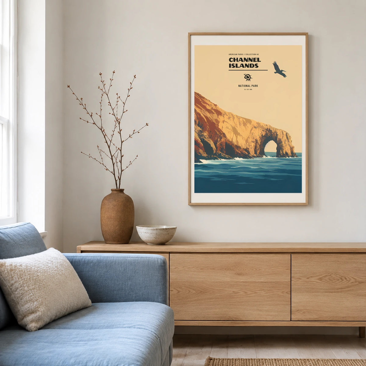Poster Channel Islands National Park, salon scandinave