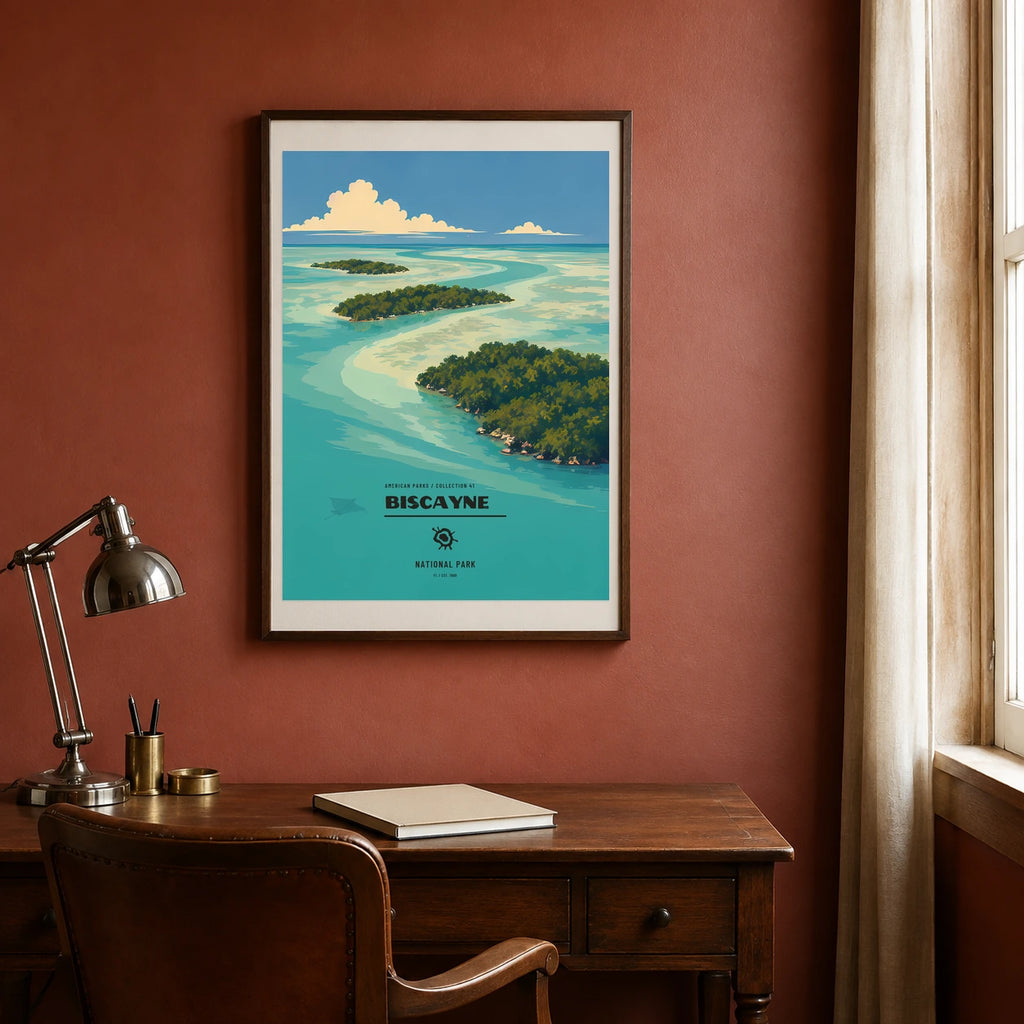 Poster Biscayne National Park, bureau vintage