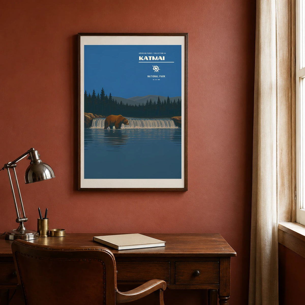 Poster Katmai National Park, bureau vintage