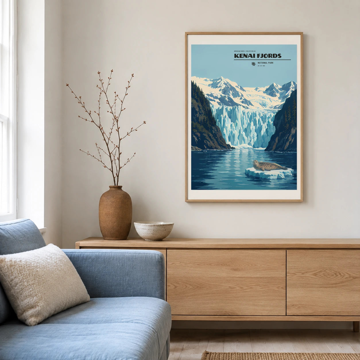 Poster Kenai Fjords National Park, salon scandinave