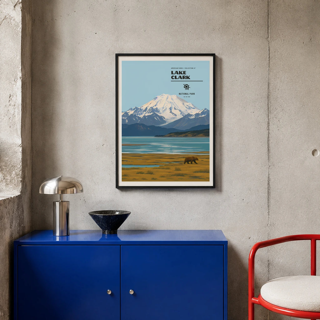 Poster Lake Clark National Park, atelier colore
