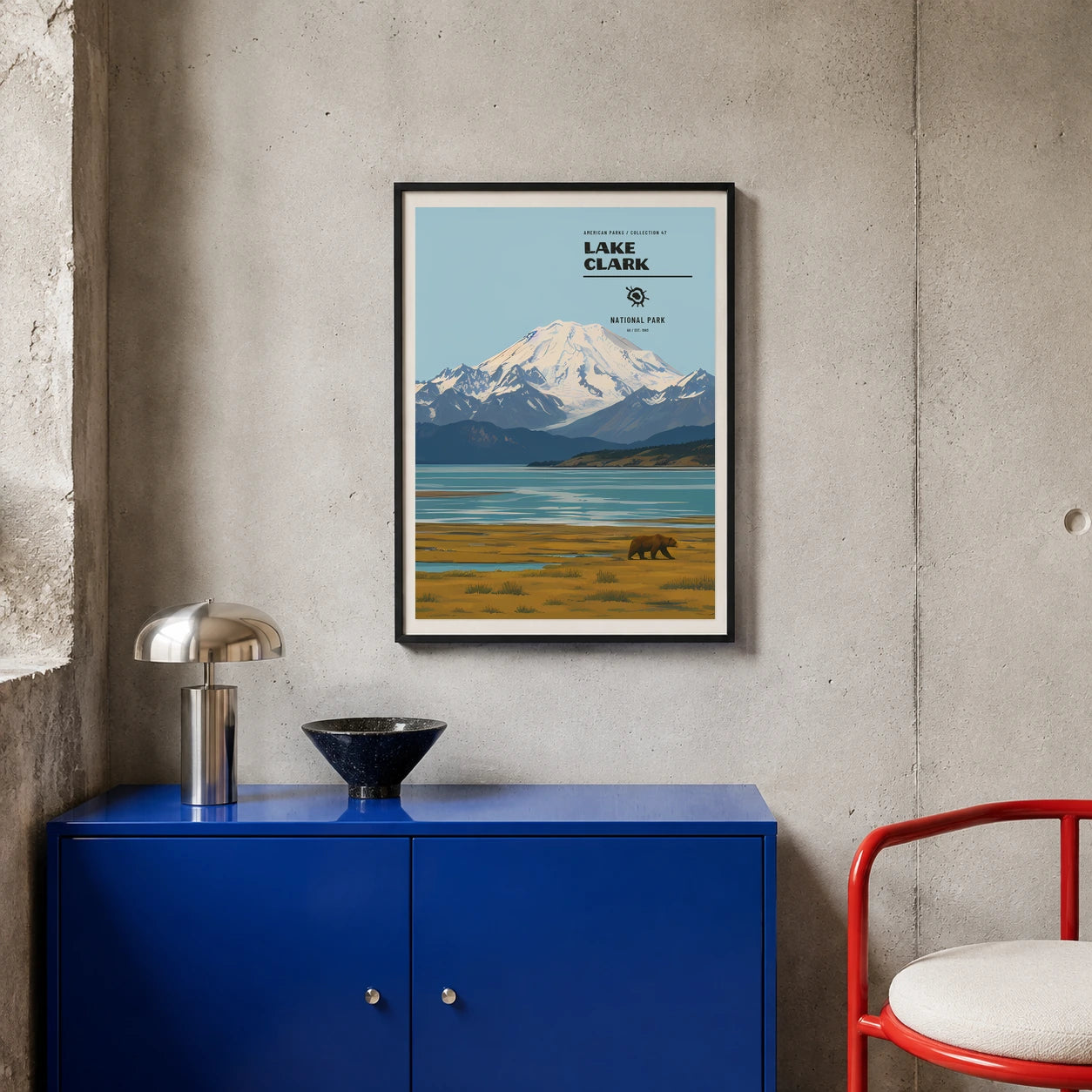 Poster Lake Clark National Park, atelier colore