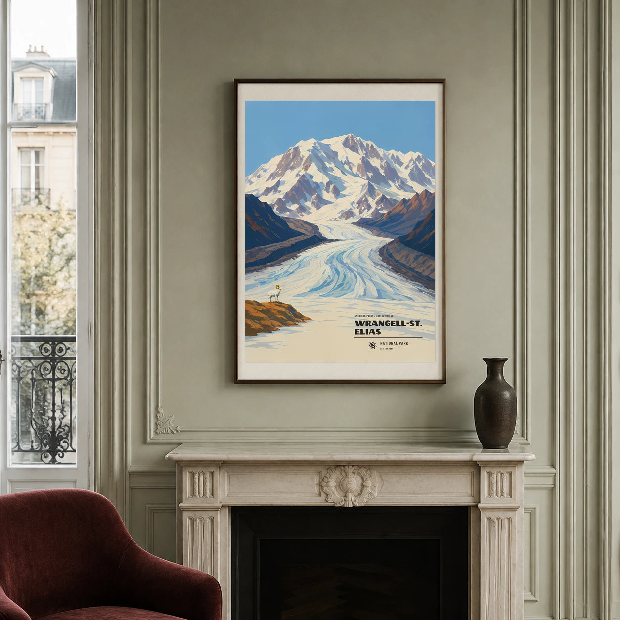 Poster Wrangell–St. Elias National Park, appartement parisien