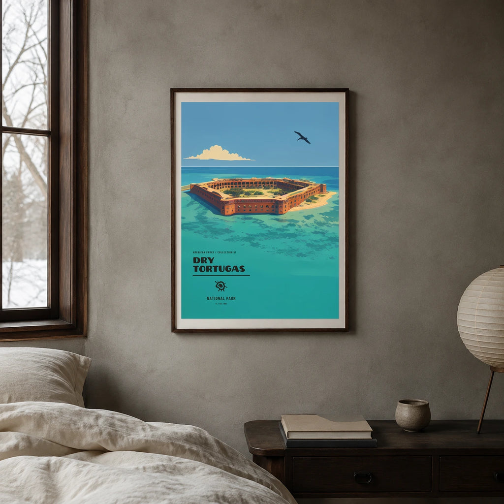 Poster Dry Tortugas National Park, chambre japandi