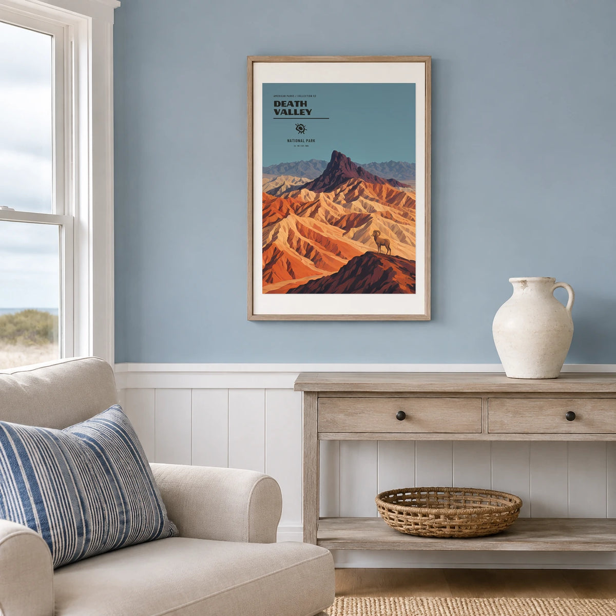 Poster Death Valley National Park, maison bord de mer