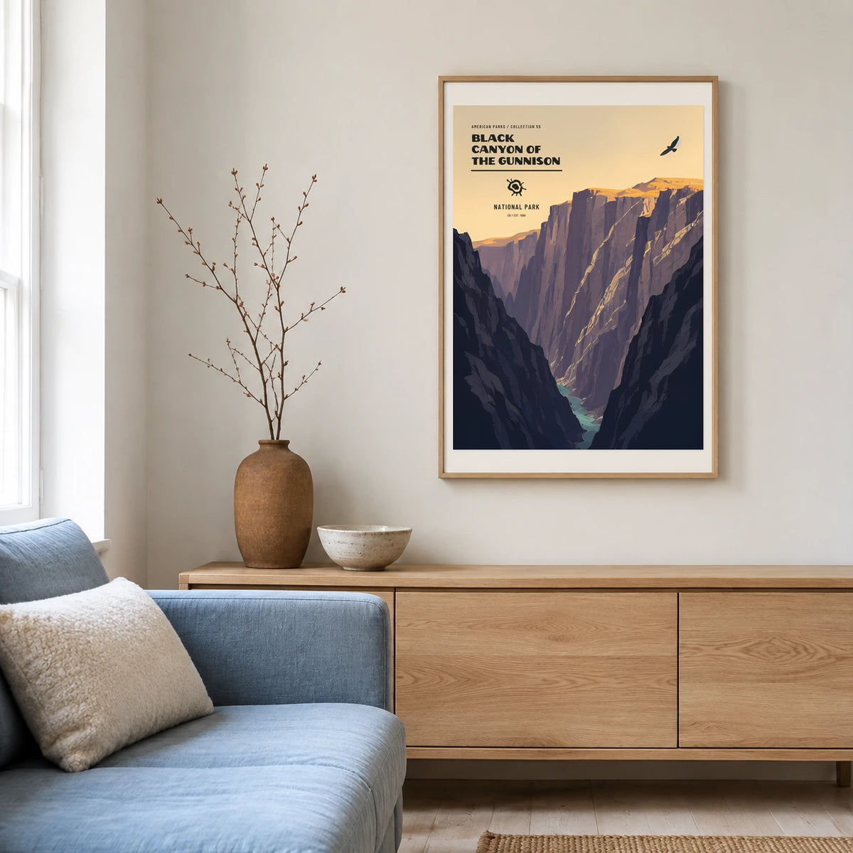 Poster Black Canyon of the Gunnison National Park, salon scandinave