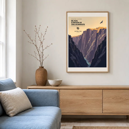 Poster Black Canyon of the Gunnison National Park, salon scandinave