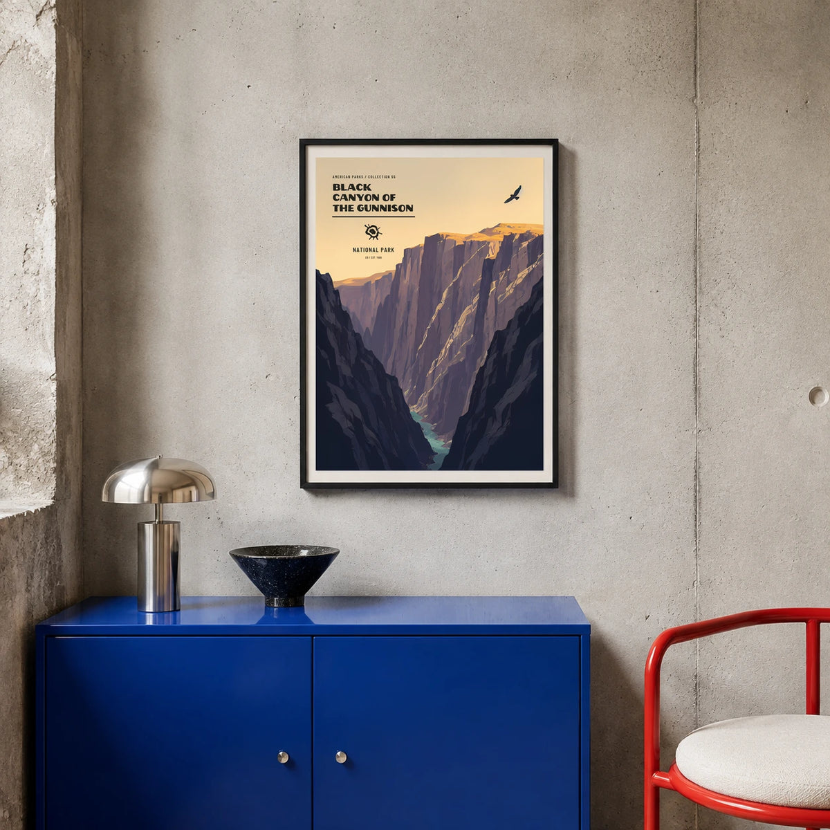 Poster Black Canyon of the Gunnison National Park, atelier colore