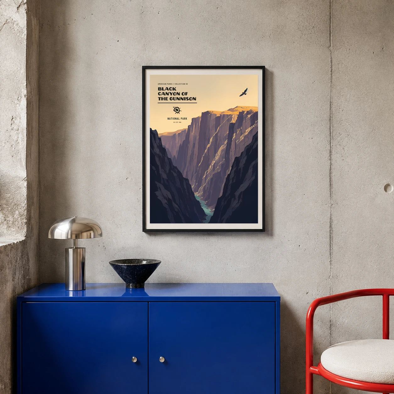 Poster Black Canyon of the Gunnison National Park, atelier colore