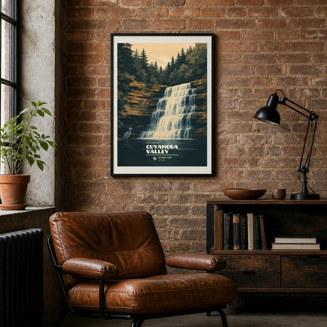 Poster Cuyahoga Valley National Park, loft industriel