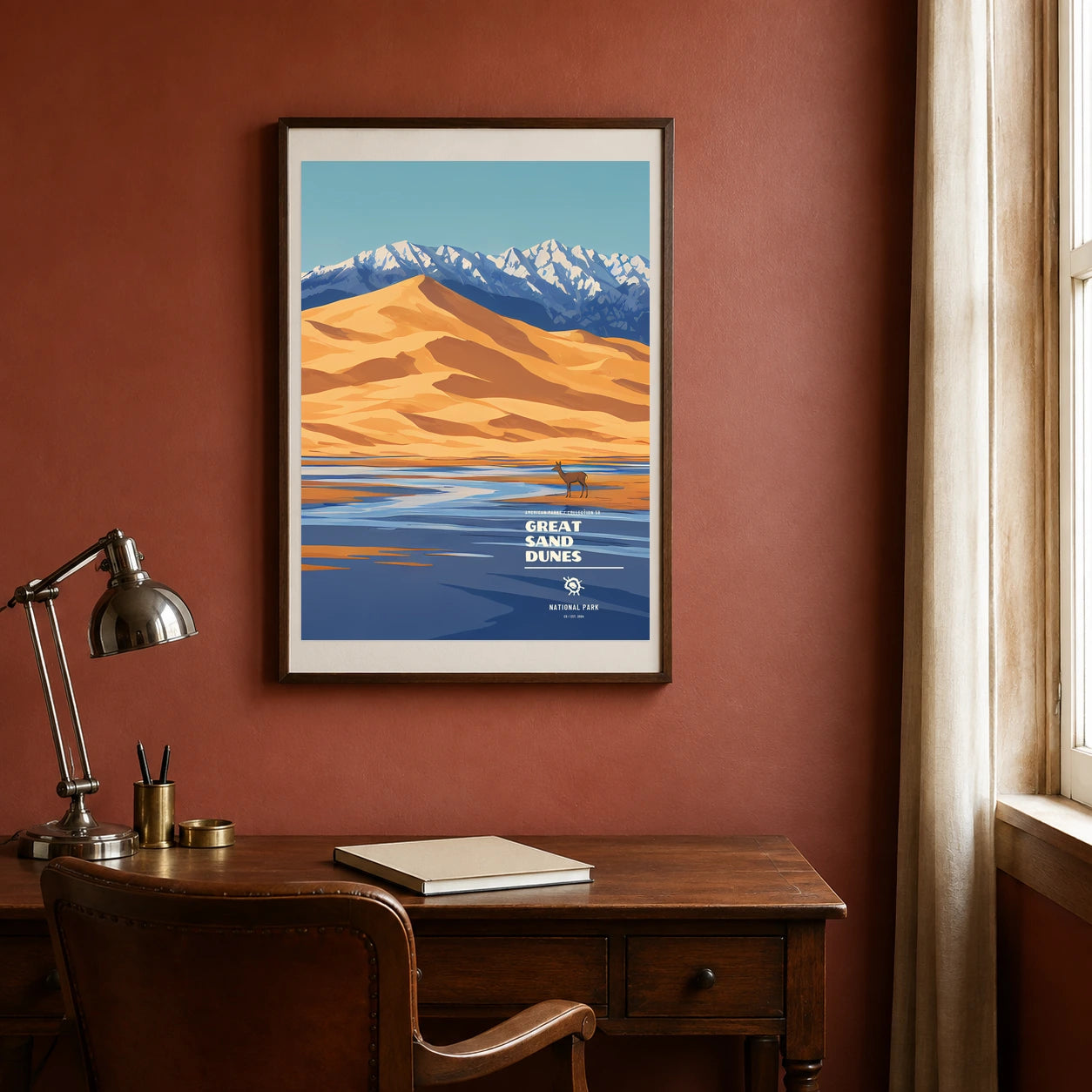 Poster Great Sand Dunes National Park, bureau vintage