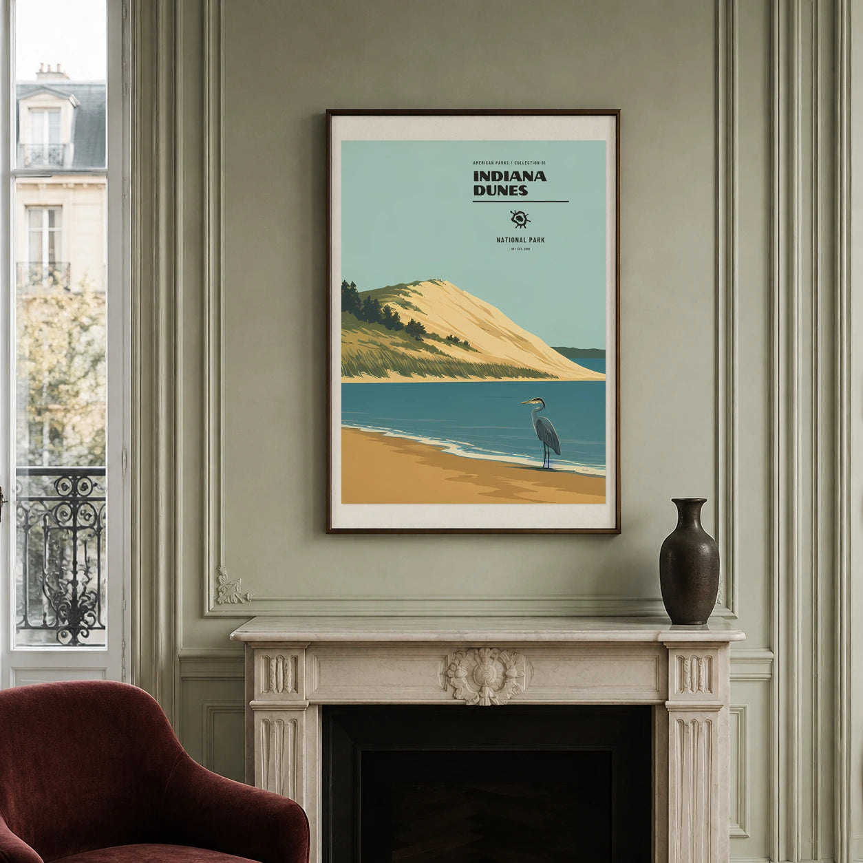 Poster Indiana Dunes National Park, appartement parisien