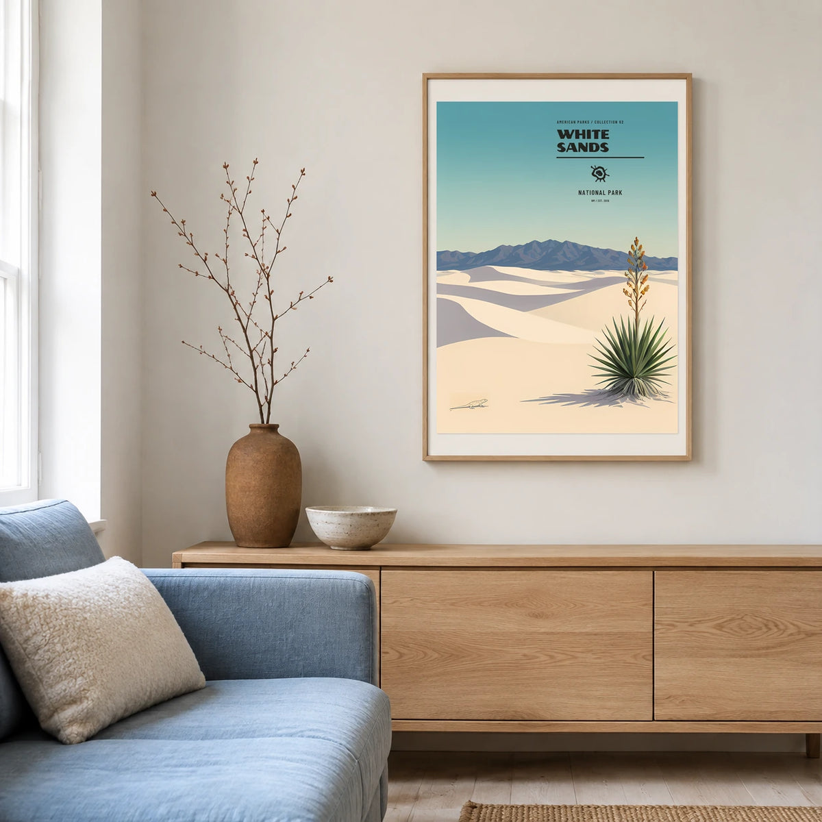 Poster White Sands National Park, salon scandinave